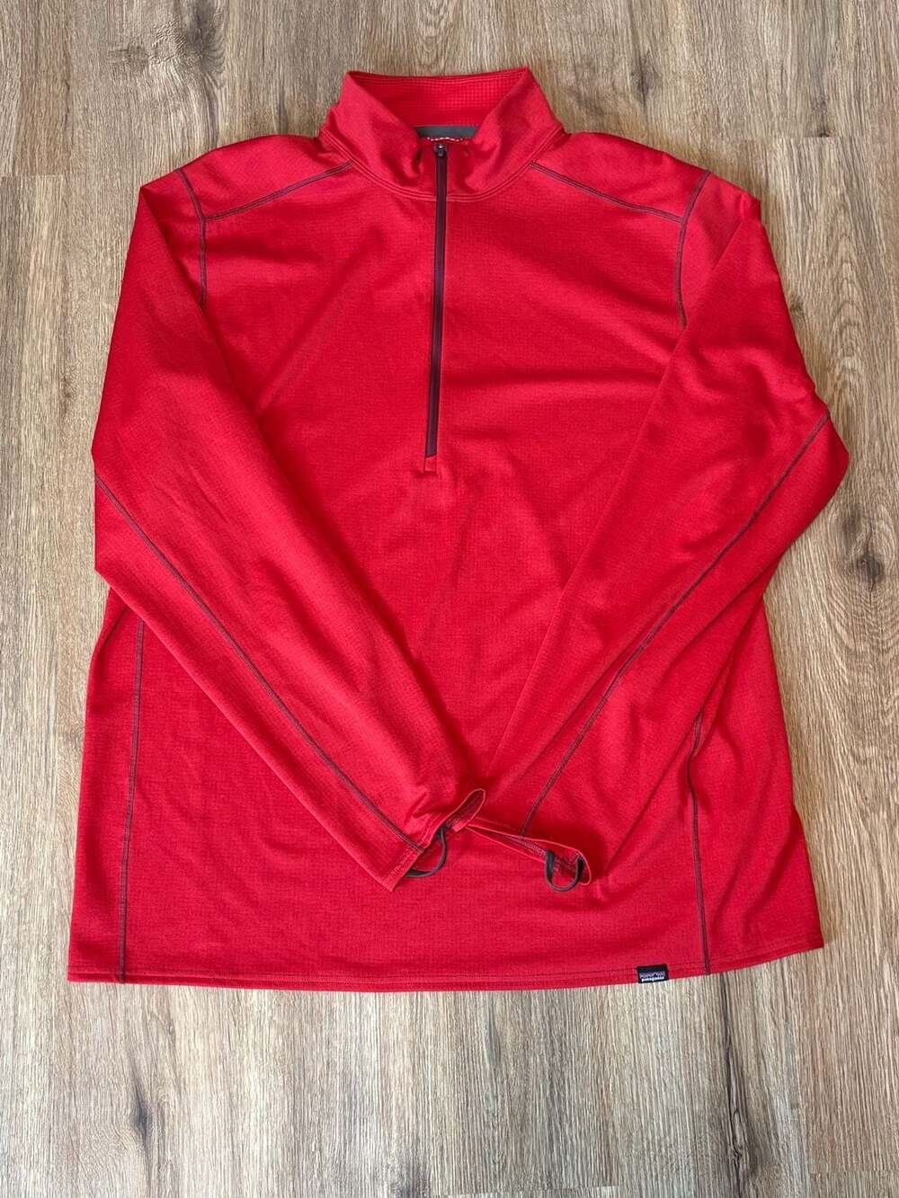 Patagonia Capilene Women’s Midweight Baselayer Quarter Zip Pullover Red XXL